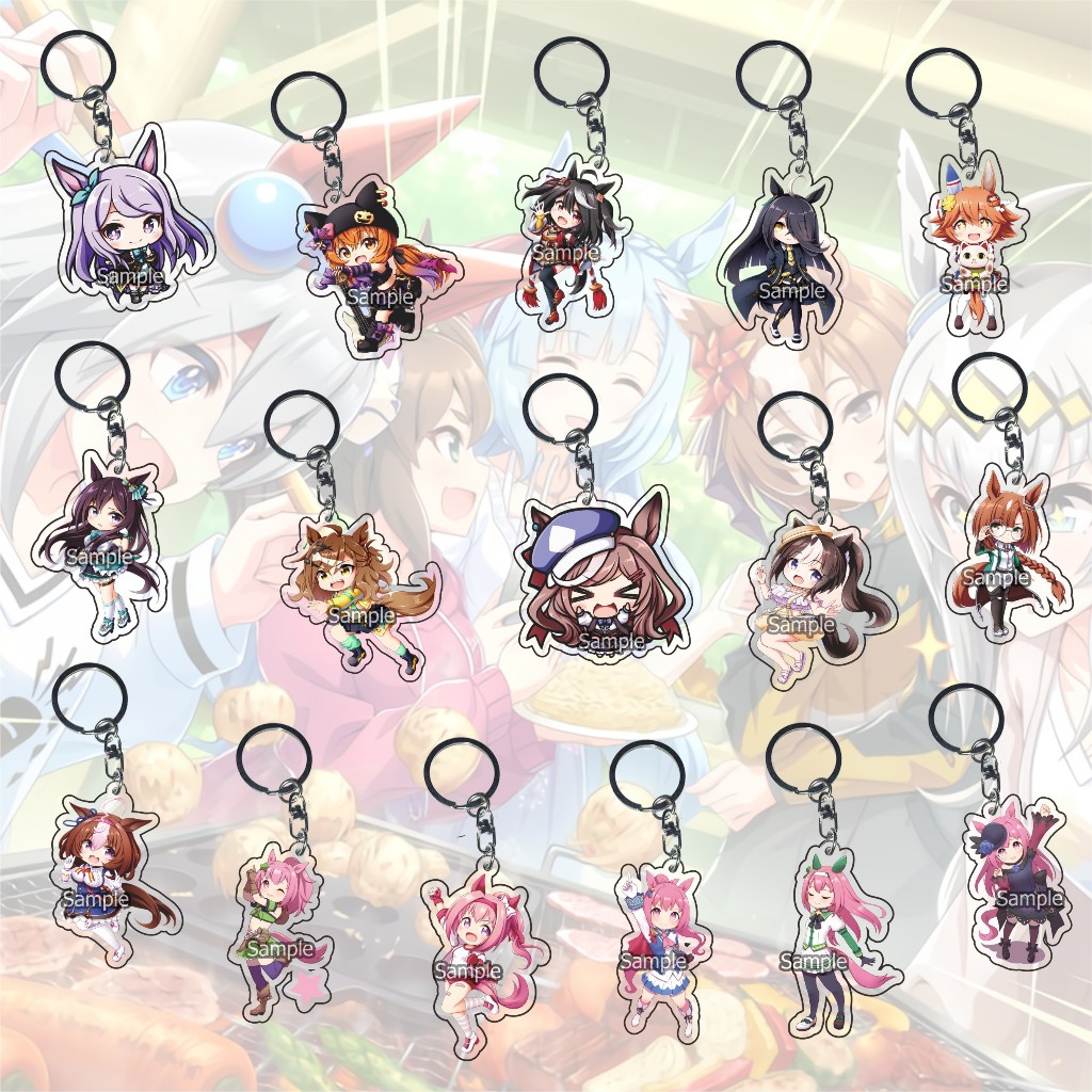 Gantungan Kunci Uma Musume Haru Urara - Hokko Tarumae - Ganci - Keychain - Souvenir - Manhattan Cafe