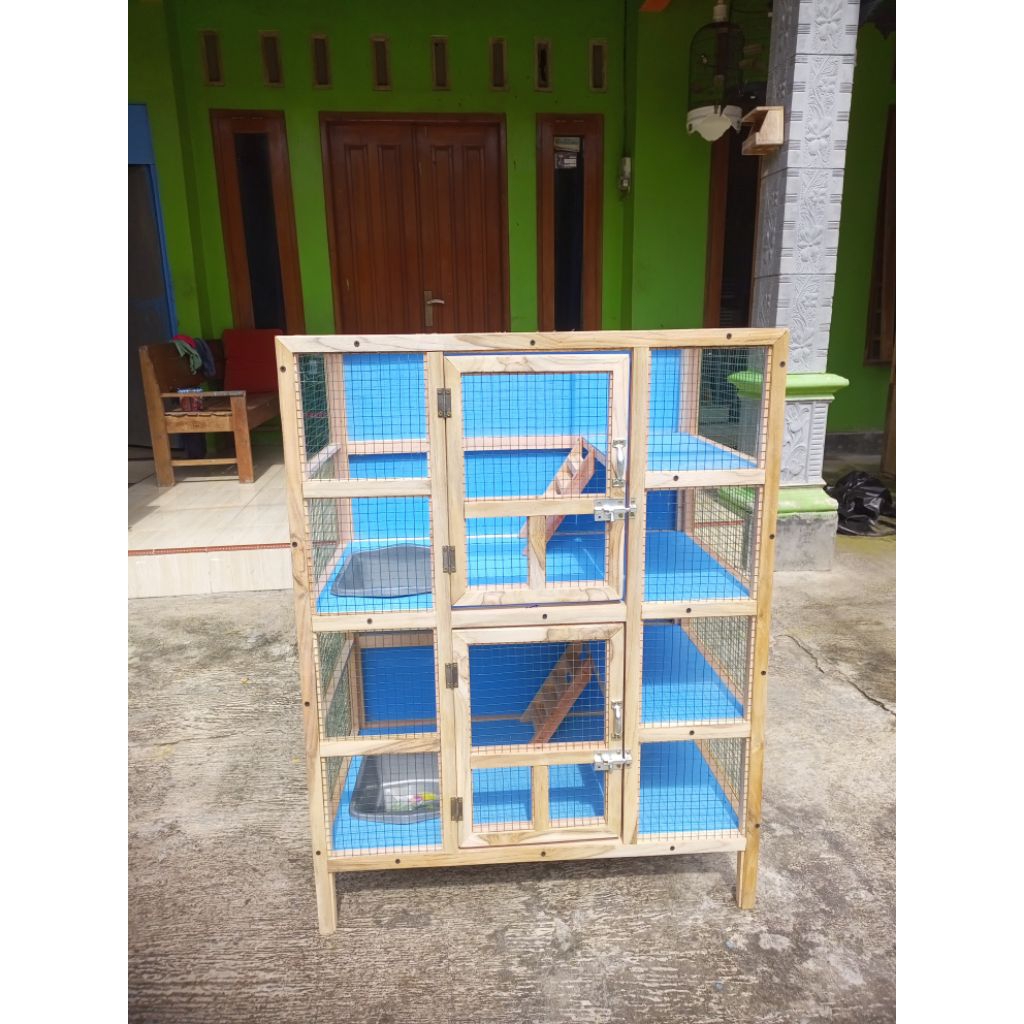 kandang kucing tingkat 2