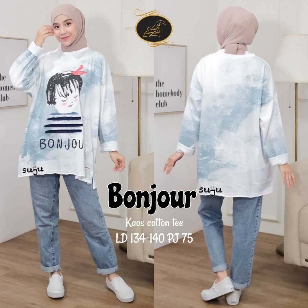 KAOS IMPORT WANITA LENGAN PANJANG JUMBO TERBARU BAJU ATASAN KAOS JUMBO WANITA LENGAN PANJANG KOREAN 
