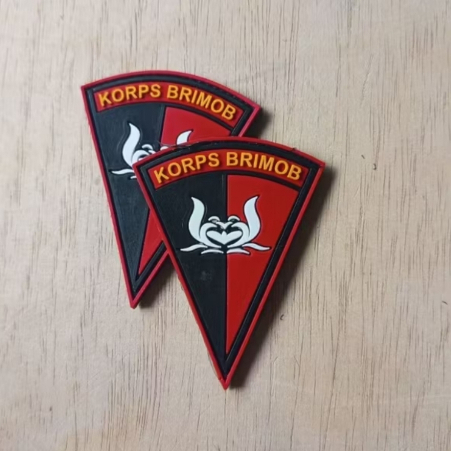 BDU TACTICAL PATCH RUBBER KORPS BRIMOB UNTUK TEMPELAN