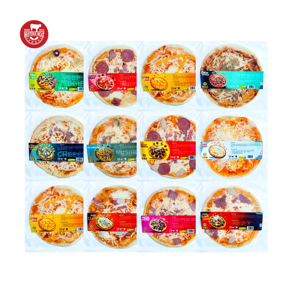 

D'CHEESE Pizza 230gr / Pizza Frozen Aneka Topping - Brothermeatshop