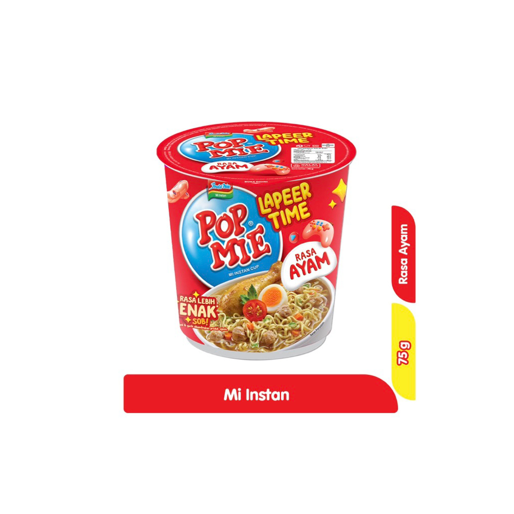 

POP MIE MI LAPEER TIME INSTAN CUP AYAM 1 dus 24 Cup