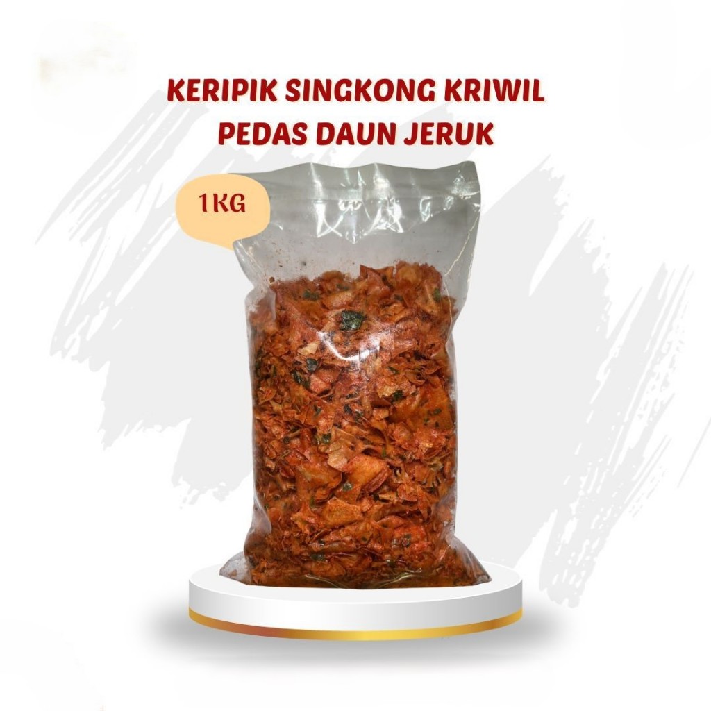 

Kripik Singkong Kriwil Pedas Asin Daun Jeruk 1kg