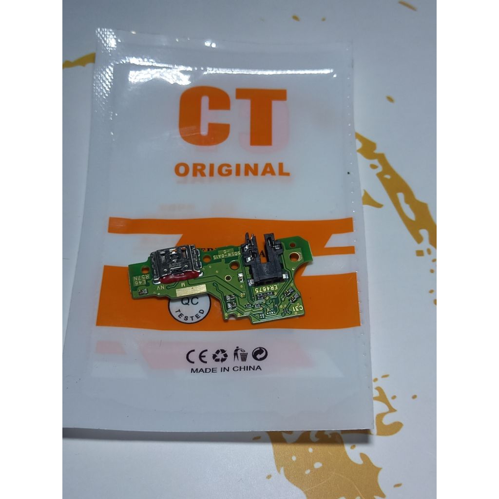 PAPAN CAS OPPO A15 CONEKTR CAS +IC MIC ORI