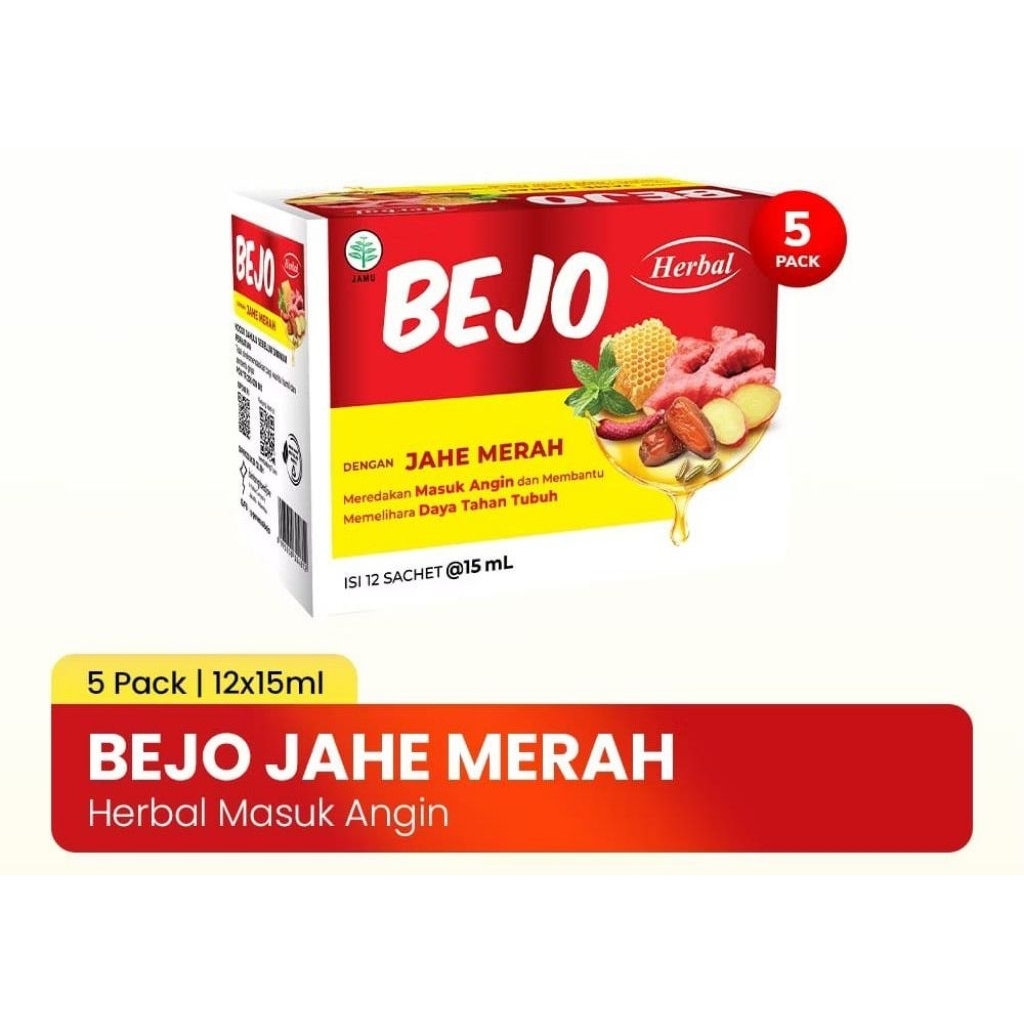 

Bejo Jahe Merah Isi 12 Sachet