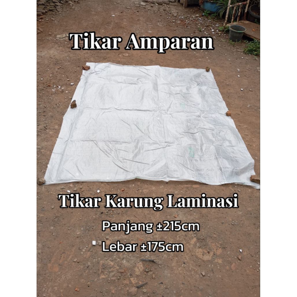 Tikar karung serbaguna Panjang ±215cm Lebar ±175cm