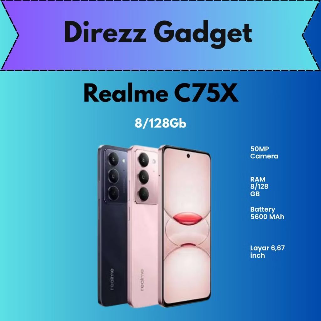 Realme C75X Ram 8/128Gb Second Fullset