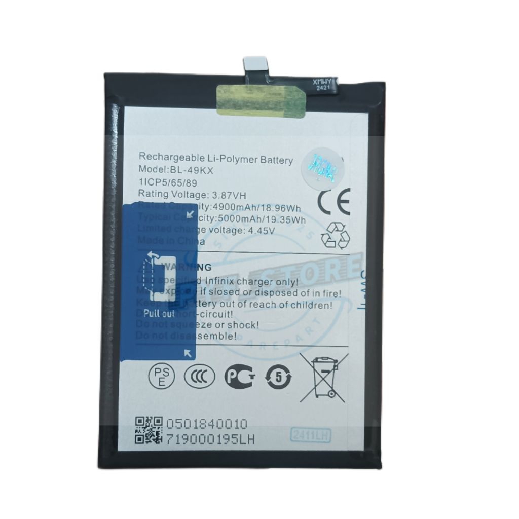 Baterai BL-49KX Infinix Note 12, Note 12i, Note 12 2023, Note 11 NFC