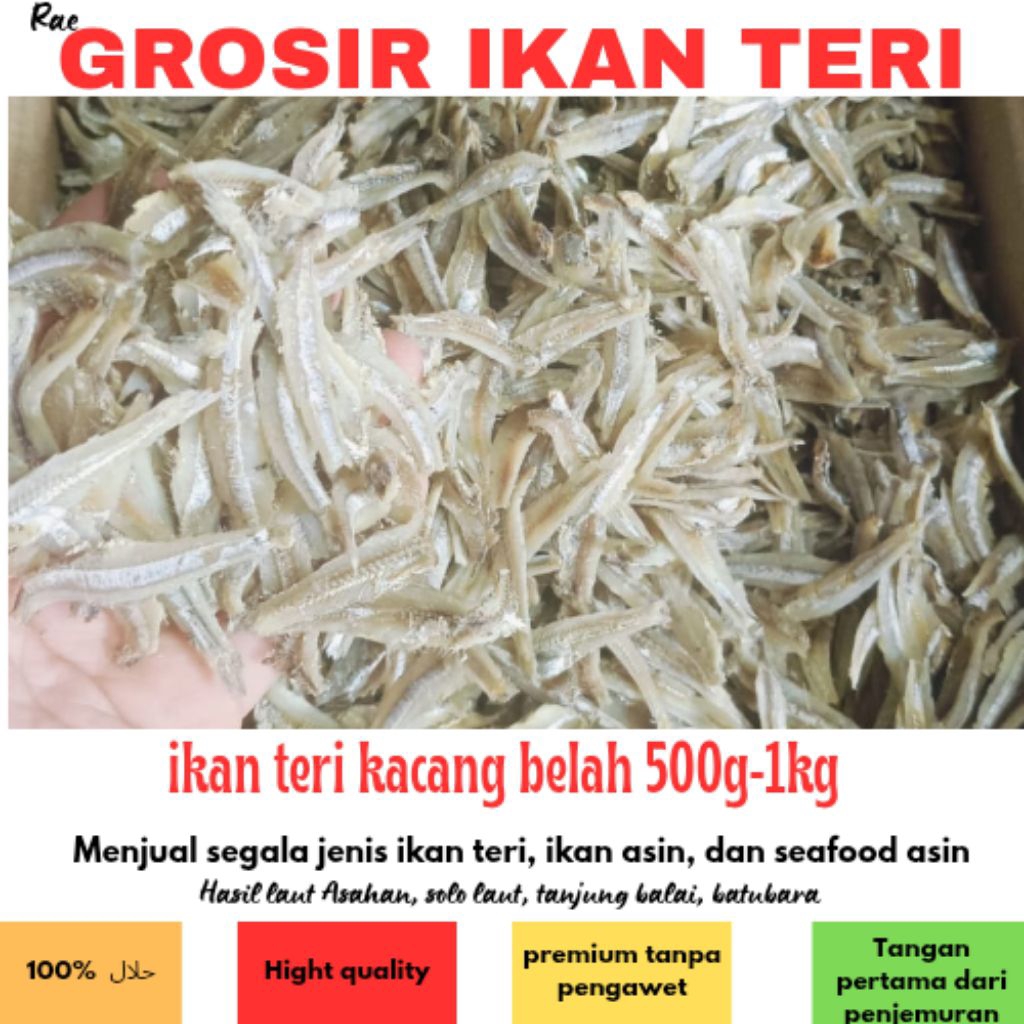 ikan teri kacang belah | kacang belah bagus