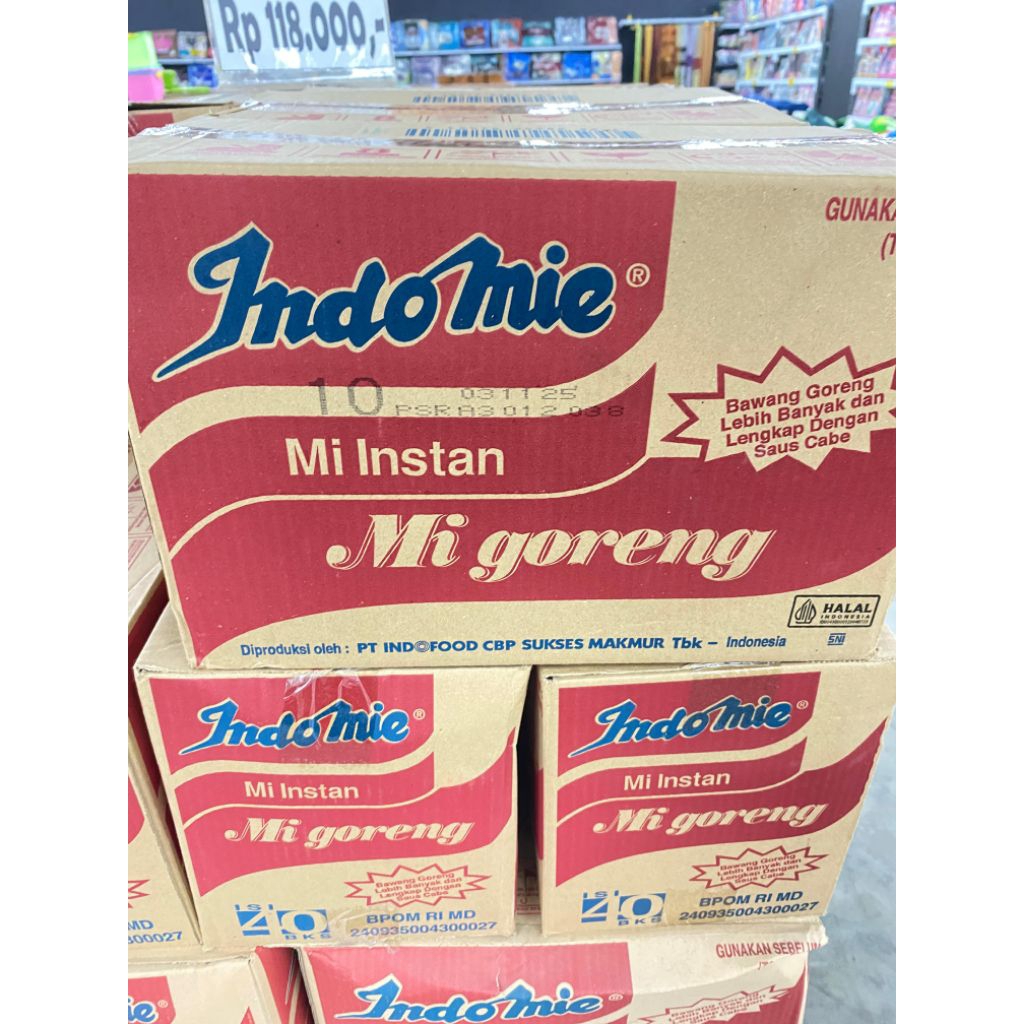 

Indomie Mi Instan Goreng 1Karton