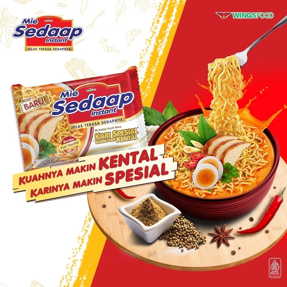 

Sedaap Mie Instan Kari Kental 75gr