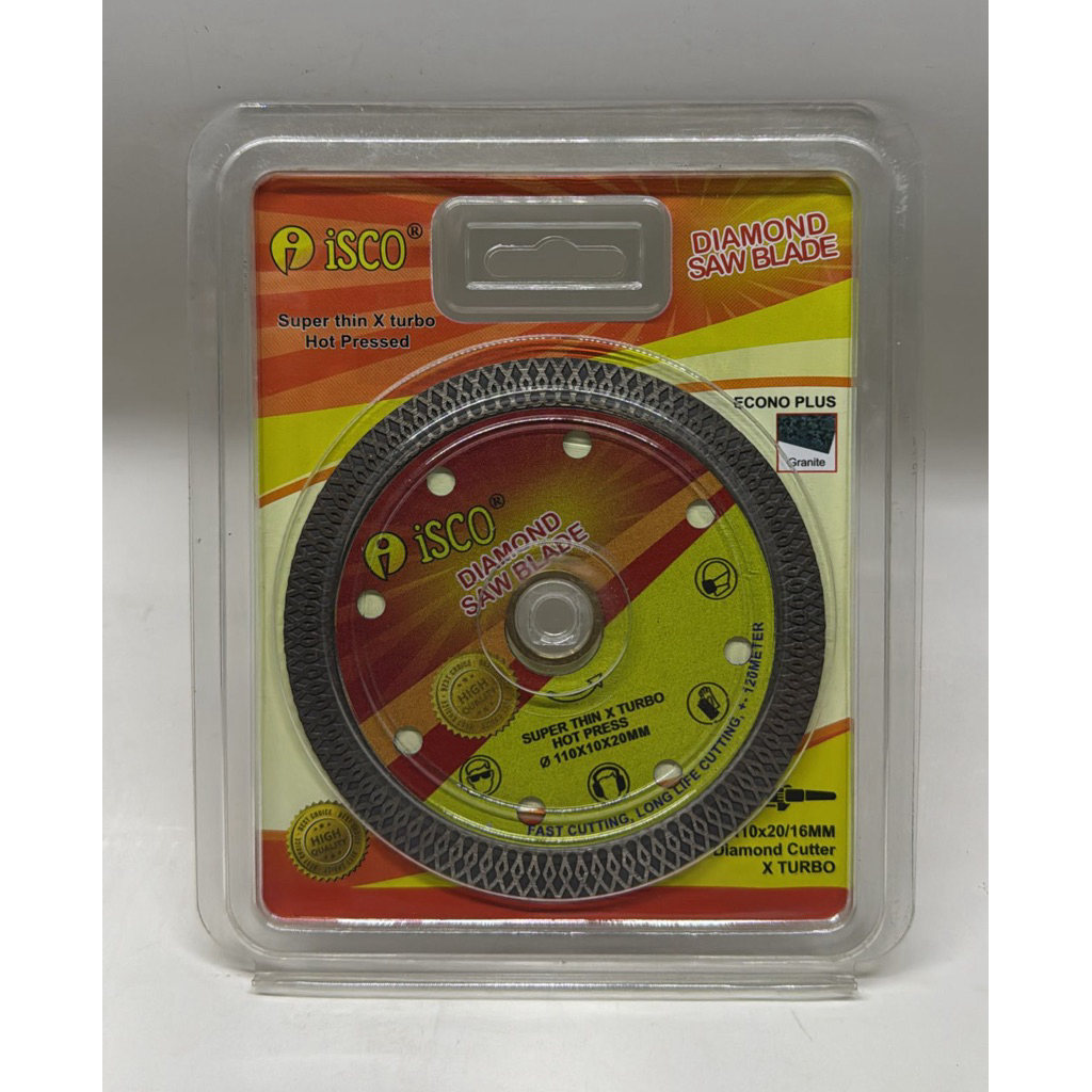 ISCO Diamond Saw Blade Mata Potong Keramik Pisau Granit Super Turbo Mata Gerinda