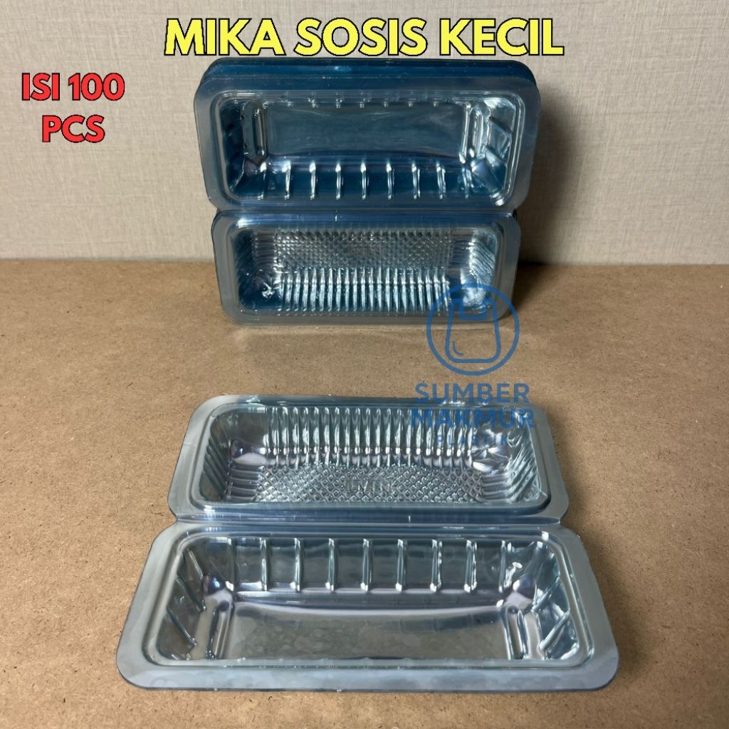 Mika Sosis Kecil Pia 145 / Mika Sosis Kecil /Mika Pia Pie 145 / Tray Tempat Sosis Kecil Isi 100 Pcs