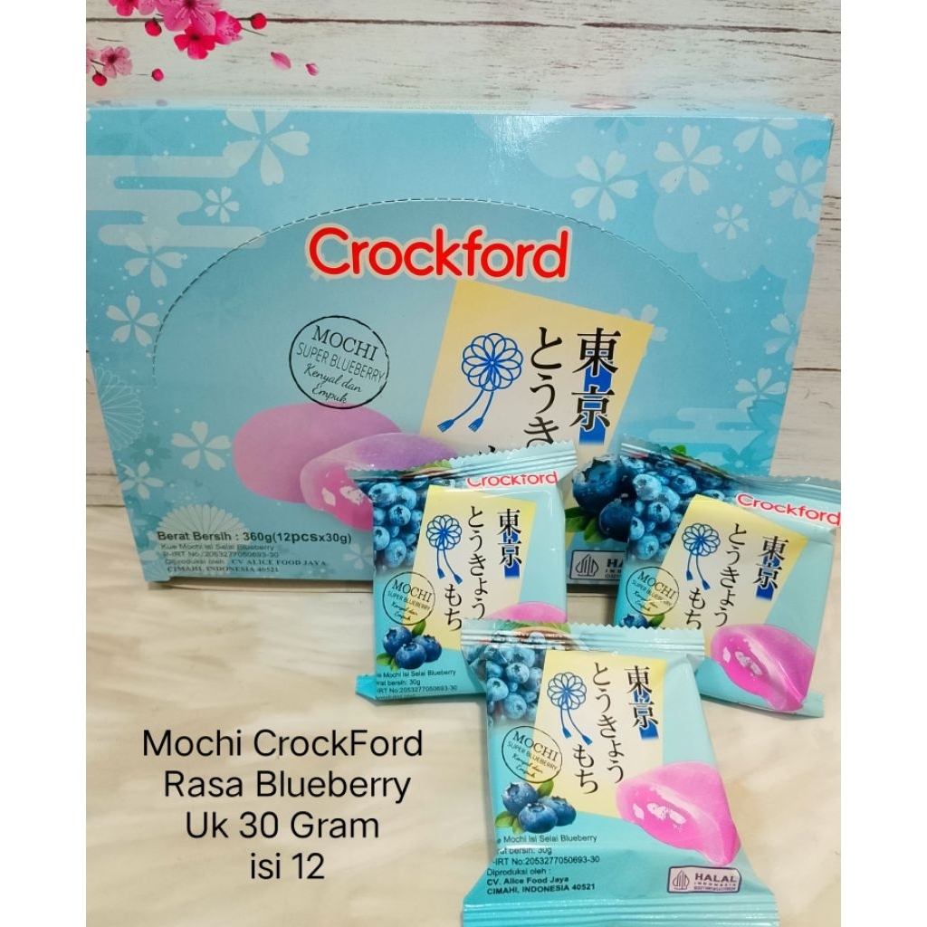 

MOCHI CROCKFORD Uk 30 Gram 1 Box isi 12 Pcs Exp 2026