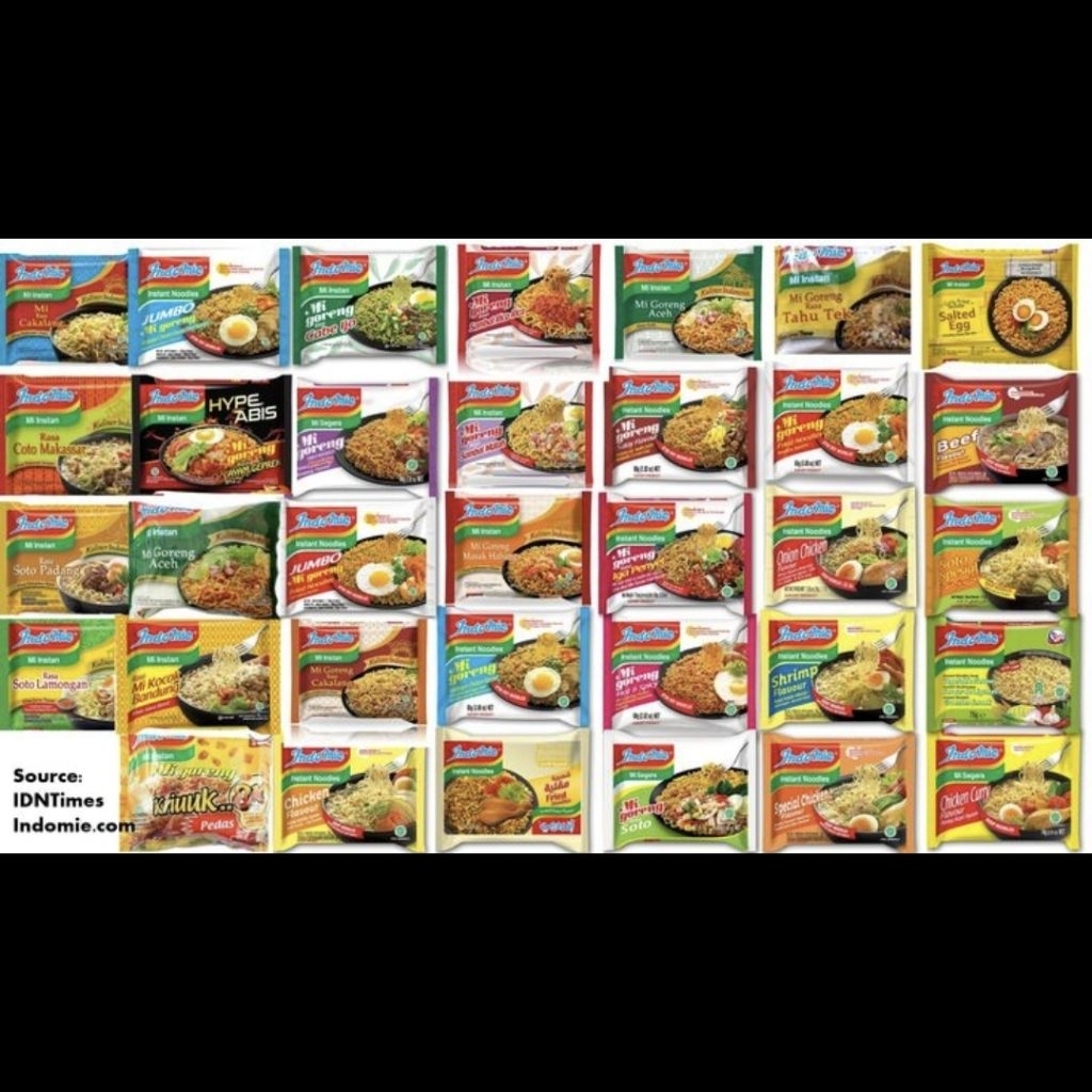 

Mie Instan All Varian Indomie Kuah/Goreng