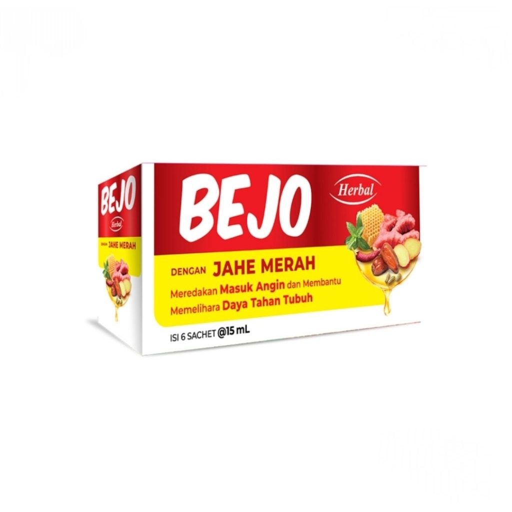 

Bejo Jahe Merah Sachet Pack | Bintang Toedjoe Jamu Masuk Angin 6X15ml