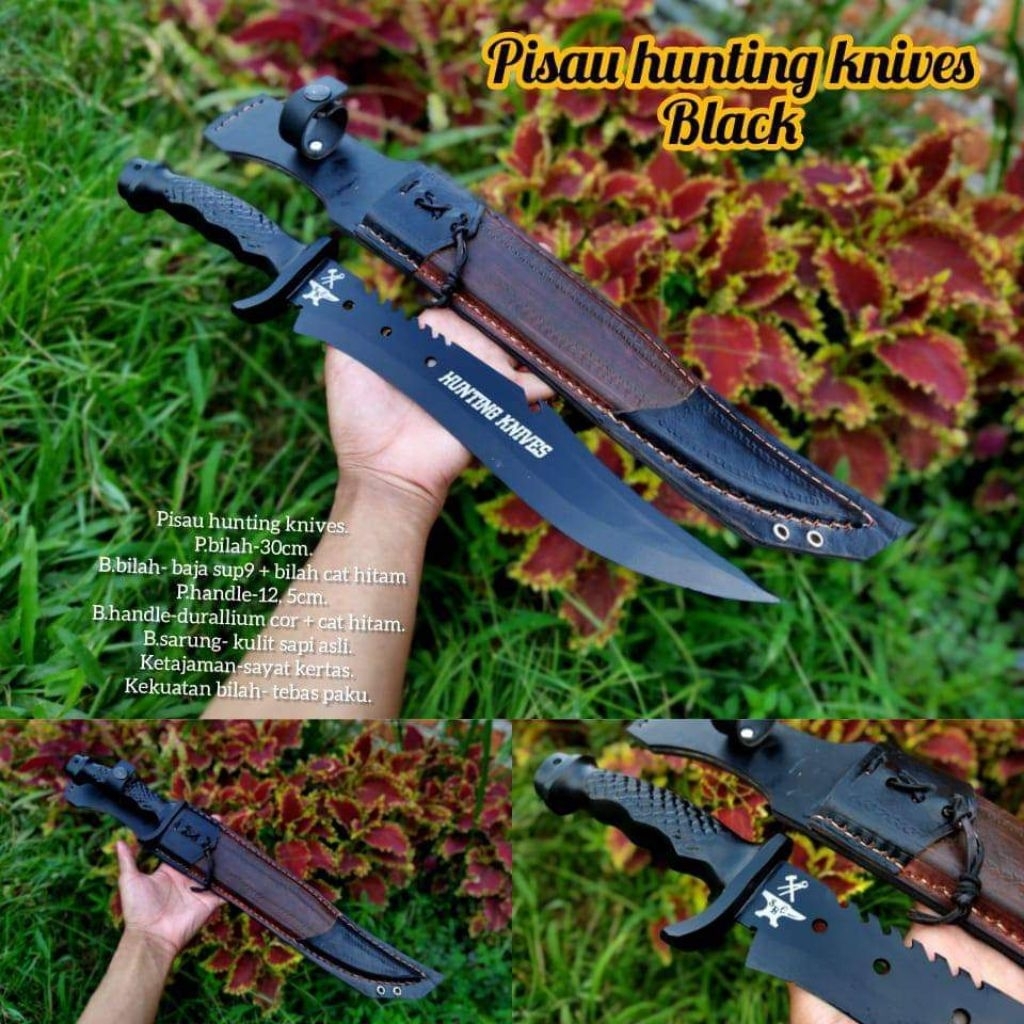 pisau hunting knives custom full ukiran permanen
