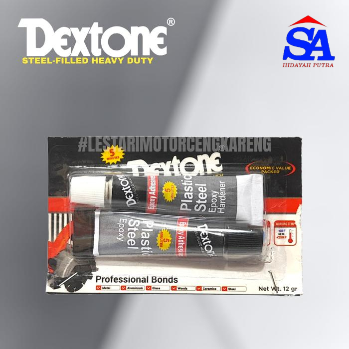 

Dextone Lem Besi Epoxy Plastic Steel 5 menit 48 gram - Lem Perekat Besi Baja Kayu Plastik stil 48gr/dextone 5 menit 12 gr,lem besi epoxy plastik steel 5 menit 12 gr