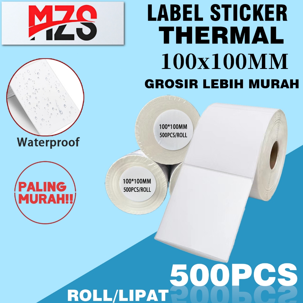 

Label Thermal 100x100 ukuran isi 500 Kertas Stiker dengan Tinta Roll/Lipat BJ003 BD003