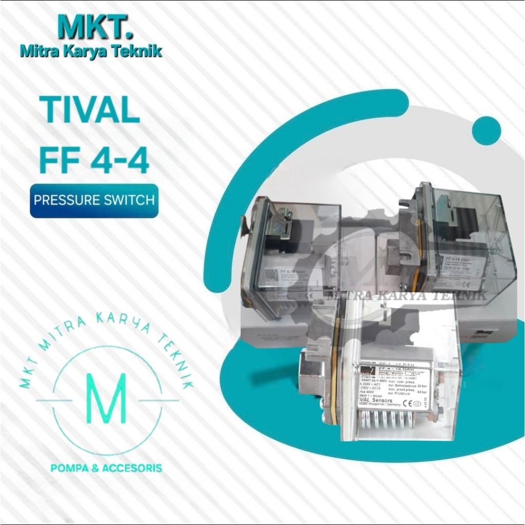 TIVAL PRESSURE SWITCH FF4-4 DAH ORIGINAL TIVAL 100%.
