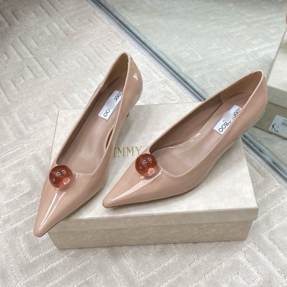 Sepatu Hak Tinggi Wanita Elegan Formal 4.5cm | High Heels Kilap Bahan Kulit Premium | Pre Order Size