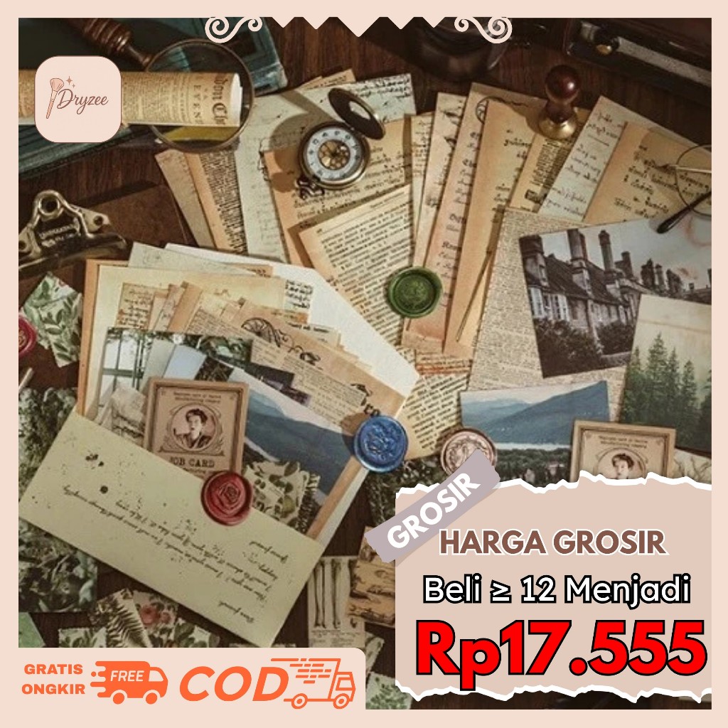 

Kertas Vintage Antique Stationery Series 6 Style 40 Pcs - MB13