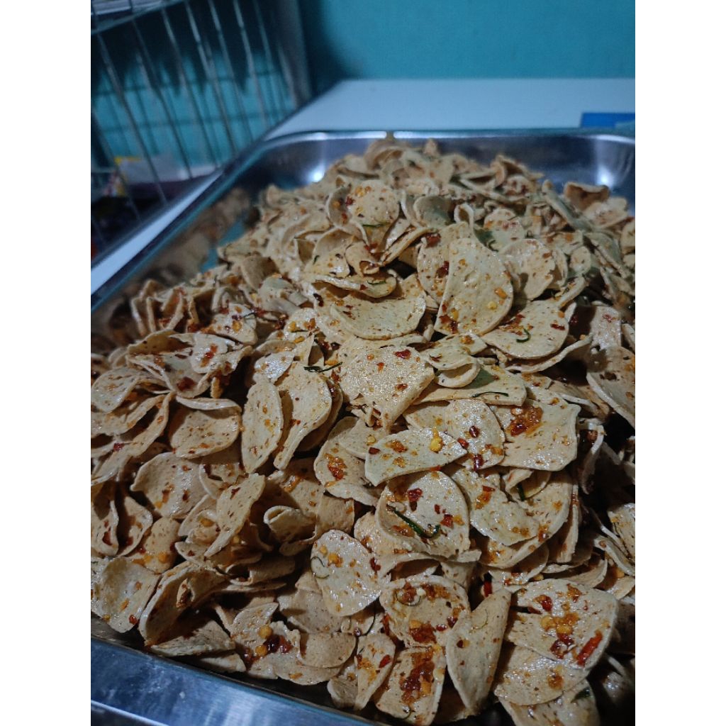 

Basreng koin Chili Oil