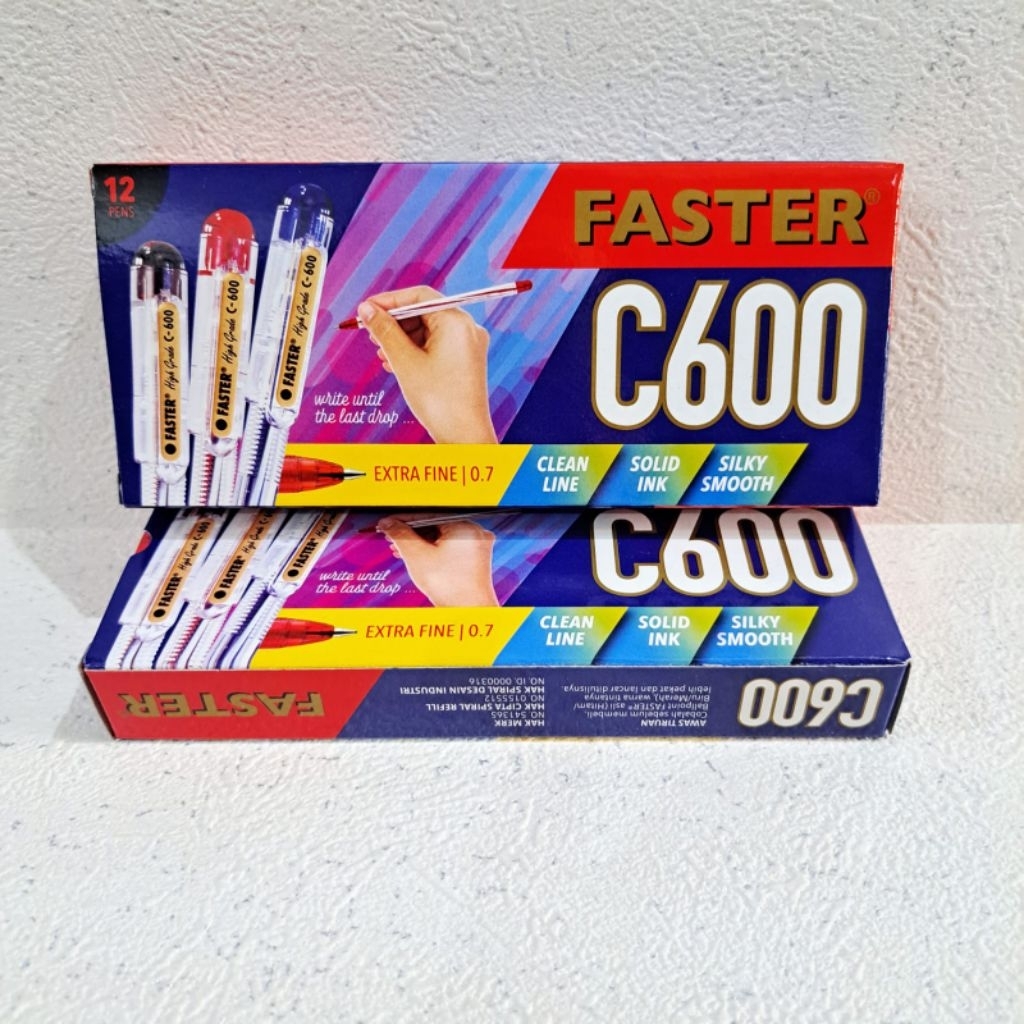 

RAGASI_S - PULPEN GEL FASTER C600/F6 - 1 LUSIN (12 PCS)