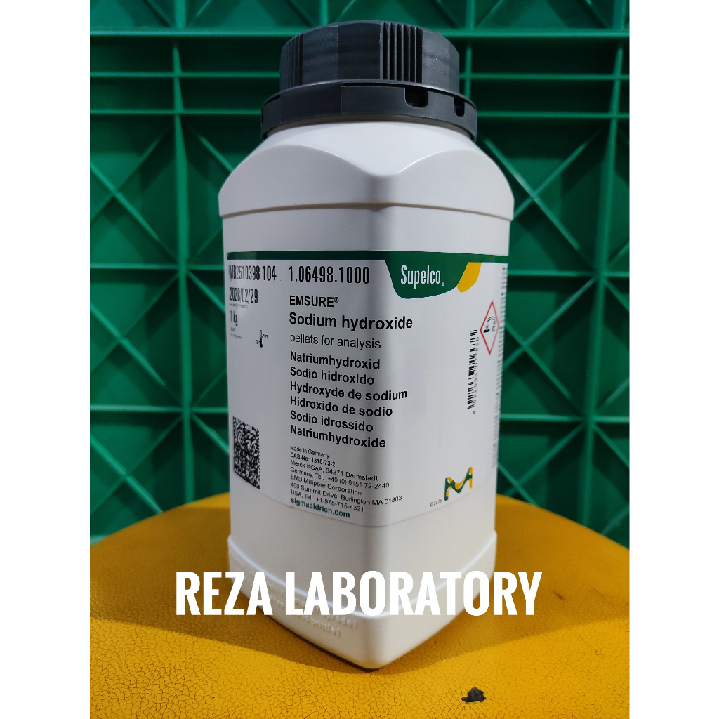 Sodium Hydroxide / Natrium Hidroksida / NaOH Pro Analis MERCK 106498 1KG ORIGINAL