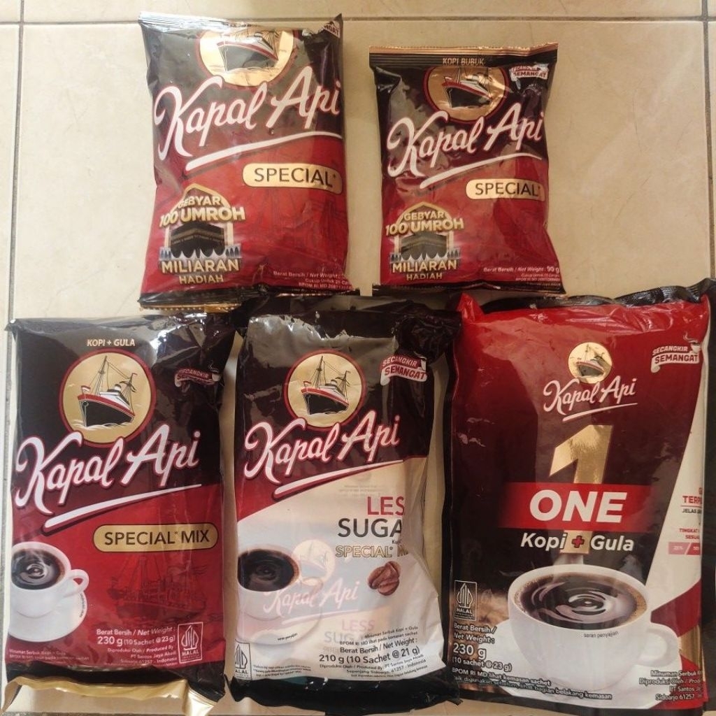 

kapal api special mix less sugar one