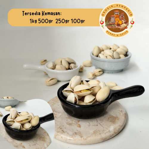 

Kacang Pistachio / Pistachio Nuts / Kacang Arab / Fustuk / Panggang / Kacang Oleh-oleh Haji.