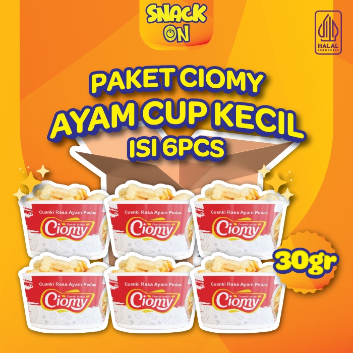 

Paket Ciomy Cuanki Ayam Pedas Cup Kecil isi 6 pcs