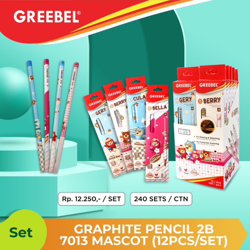 

GREEBEL PENCIL 2B MASCOT