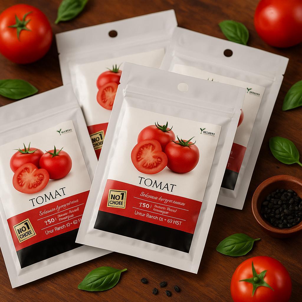 Benih Tomat Unggul – Cepat Panen, Buah Besar & Merah Cerah – Cocok untuk Dataran Rendah & Tinggi