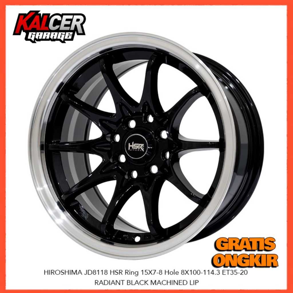 VELG MOBIL CELONG R15 HSR HIROSIMA COCOK UNTUK BRIO,AGYA DLL