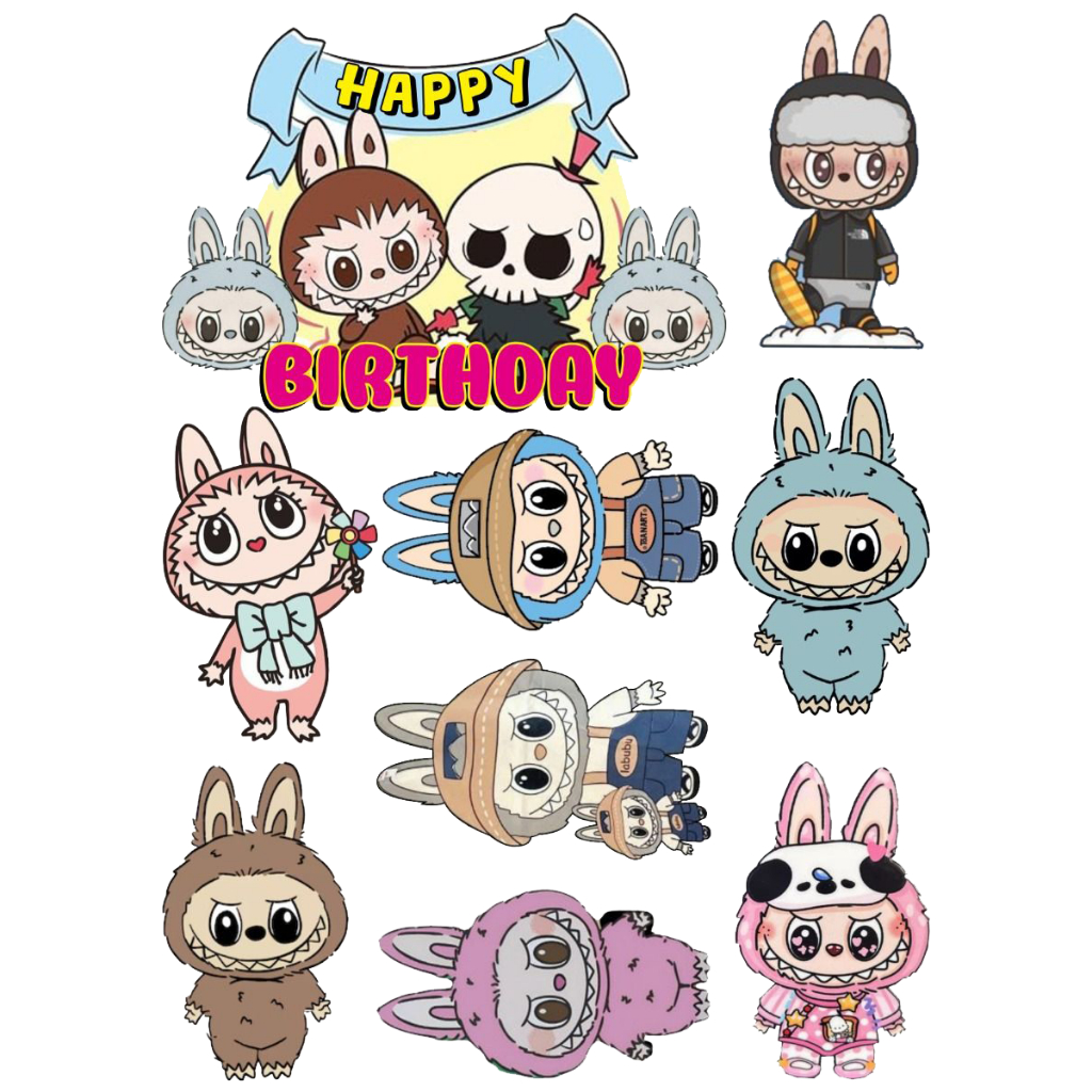 

TOPPER CAKE CUSTOM ULANG TAHUN / HIASAN LABUBU