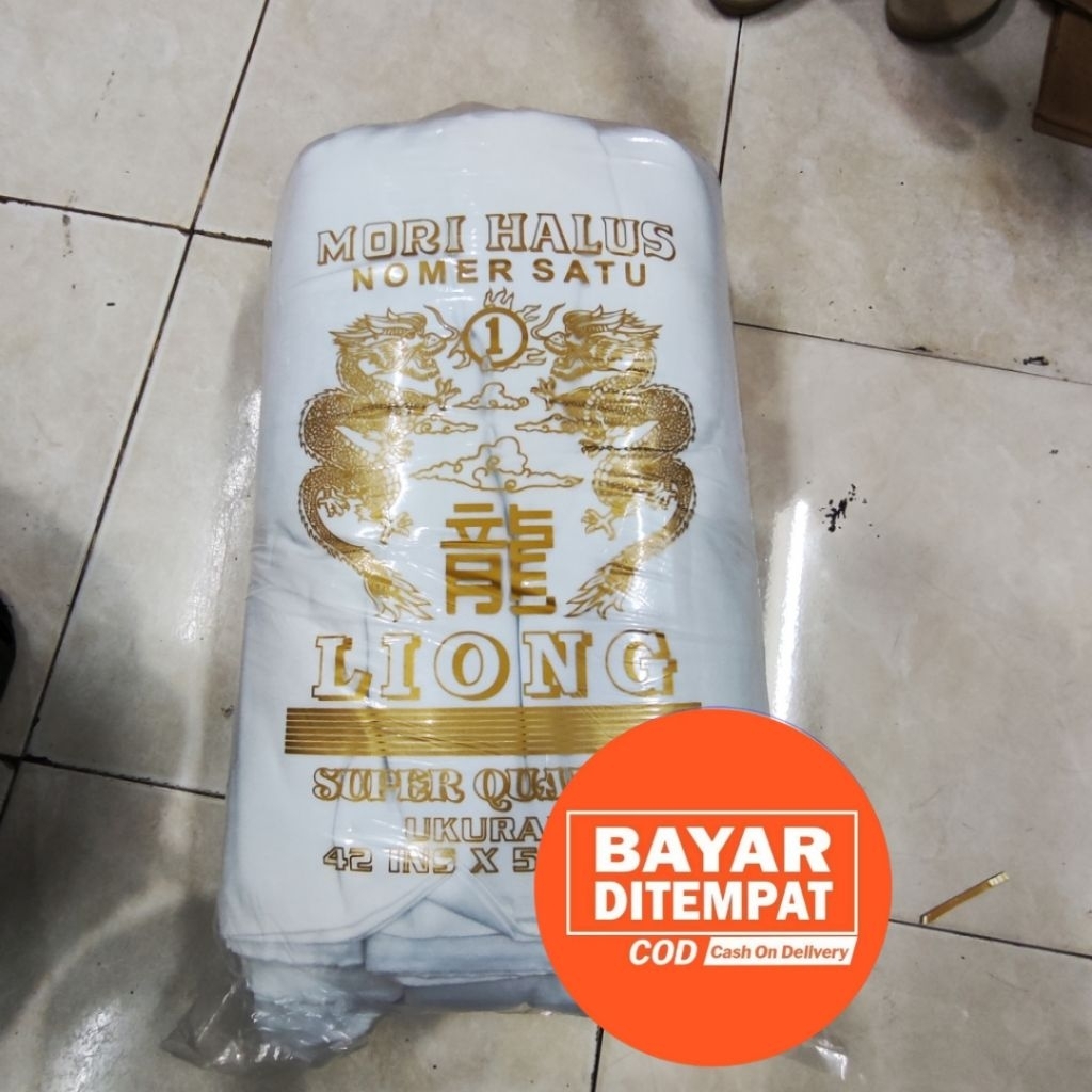 Kain kafan Liong MS semi katun kain mori bisa bayar cod