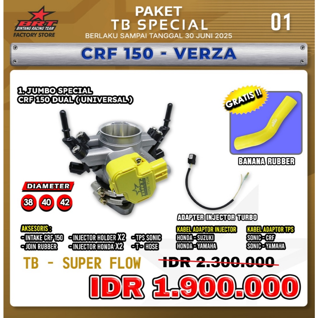 PAKET TB SPECIAL CRF 150-VERZA