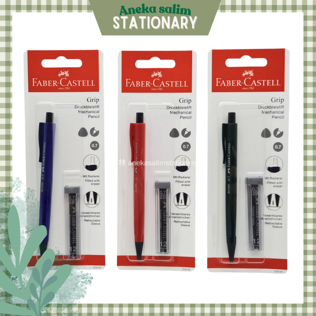 

Anekasalim - Pensil Grip Faber Castell + extra isi Tube 0.7 135101