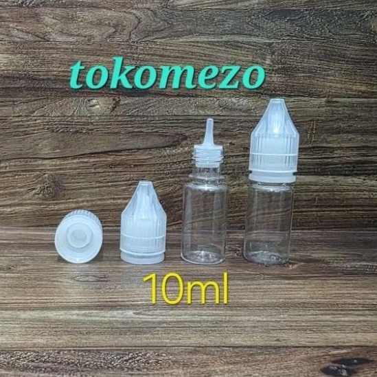 ECER Botol Chubby 10ml V4 Gorilla Essen Mancing PET Unicorn Bening Clear Childproof Liquid