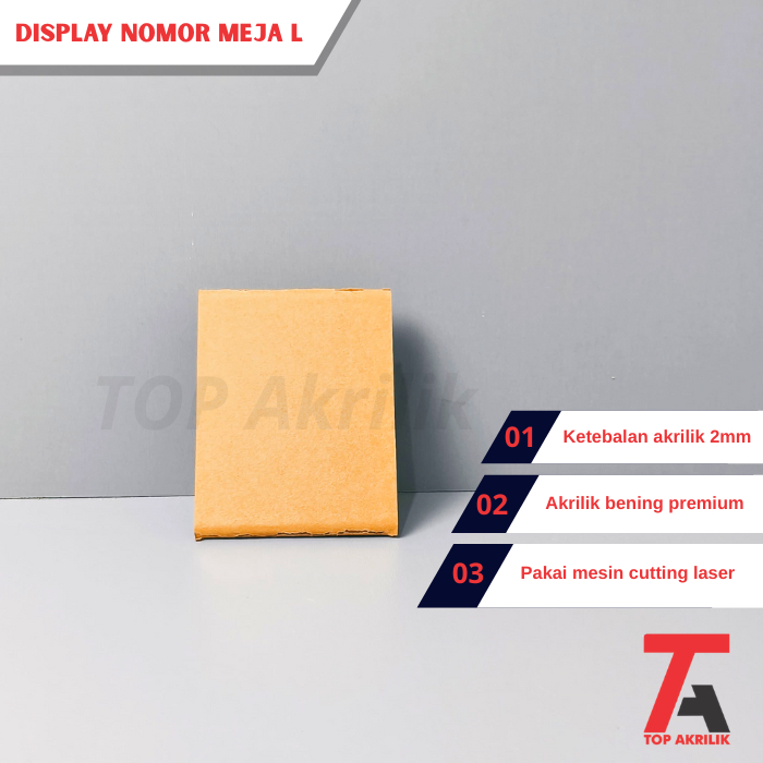 

Display Label Nomer Meja Nama Meja Type L Pajangan Nomor Meja Akrilik Display Foto