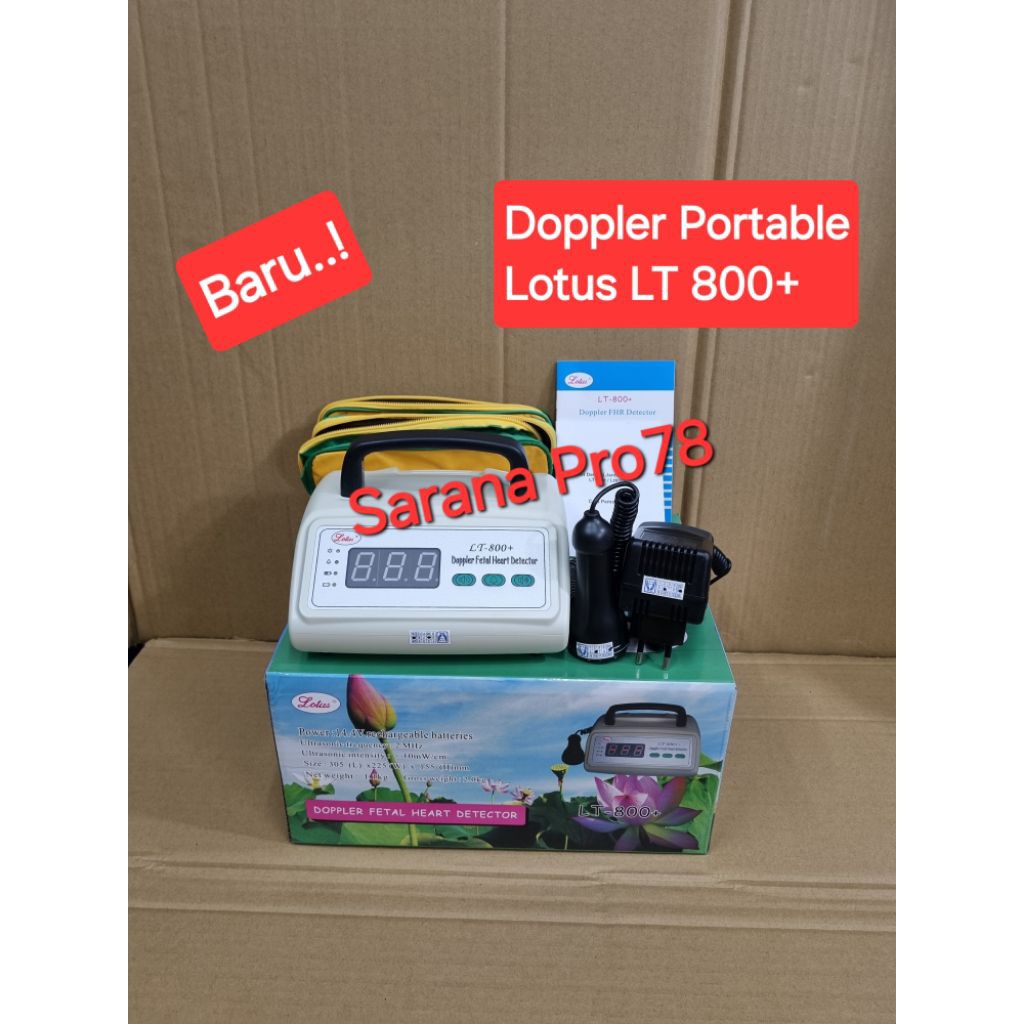 Fetal Doppler LT 800+ Lotus Doppler LCD  Portable  LT-800+