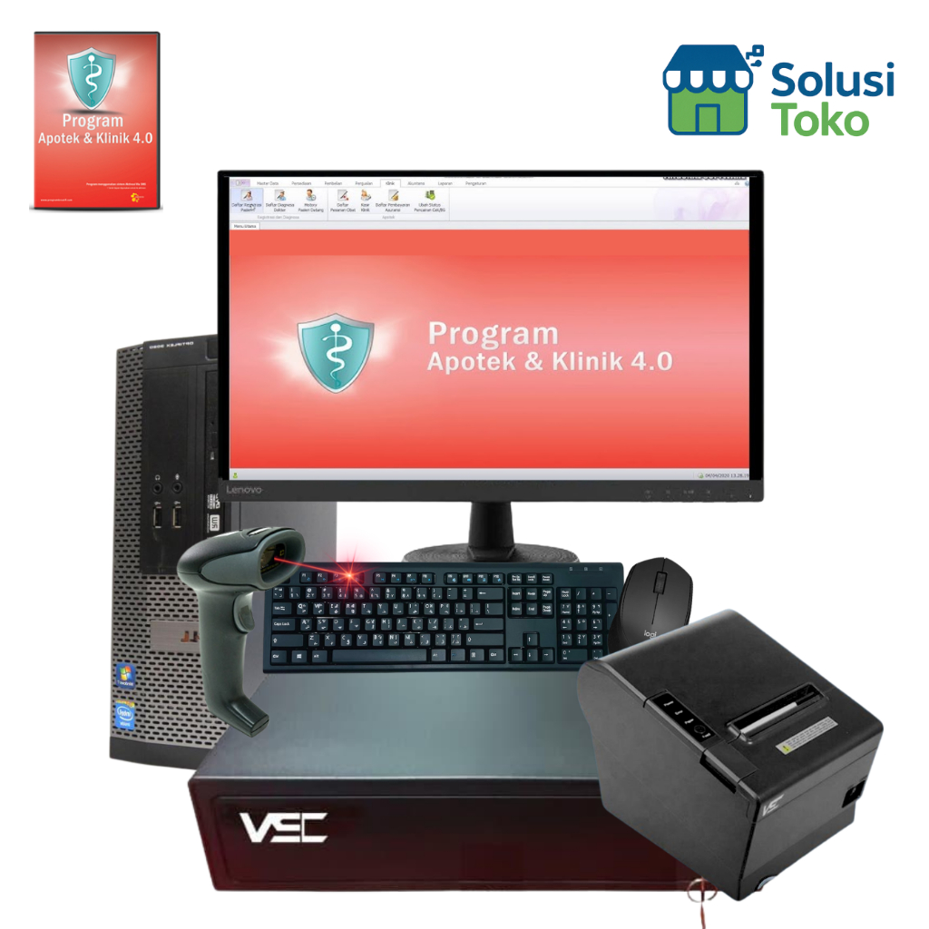 SOLUSI TOKO | Paket Program Toko Apotek iPos | Software Kasir & Manajemen Stok Obat Lengkap