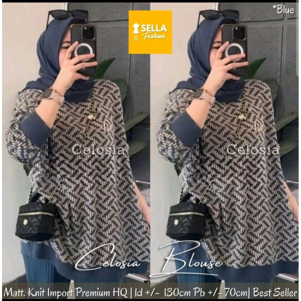 atasan rajut import premium jumbo