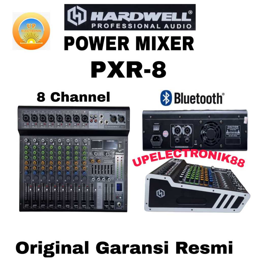 Power Mixer Audio Hardwell PXR 8 Original 8 Channel Hardwell PXR 8 New