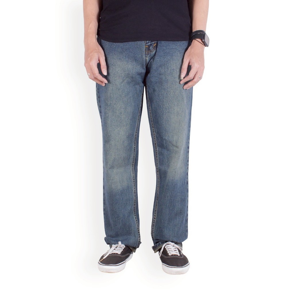NAKENT - JEANS DENIM REGULER - BIOTHINK - WASHING SPRAY - LONGPANTS // CELANA PANJANG PRIA - PREMIUM