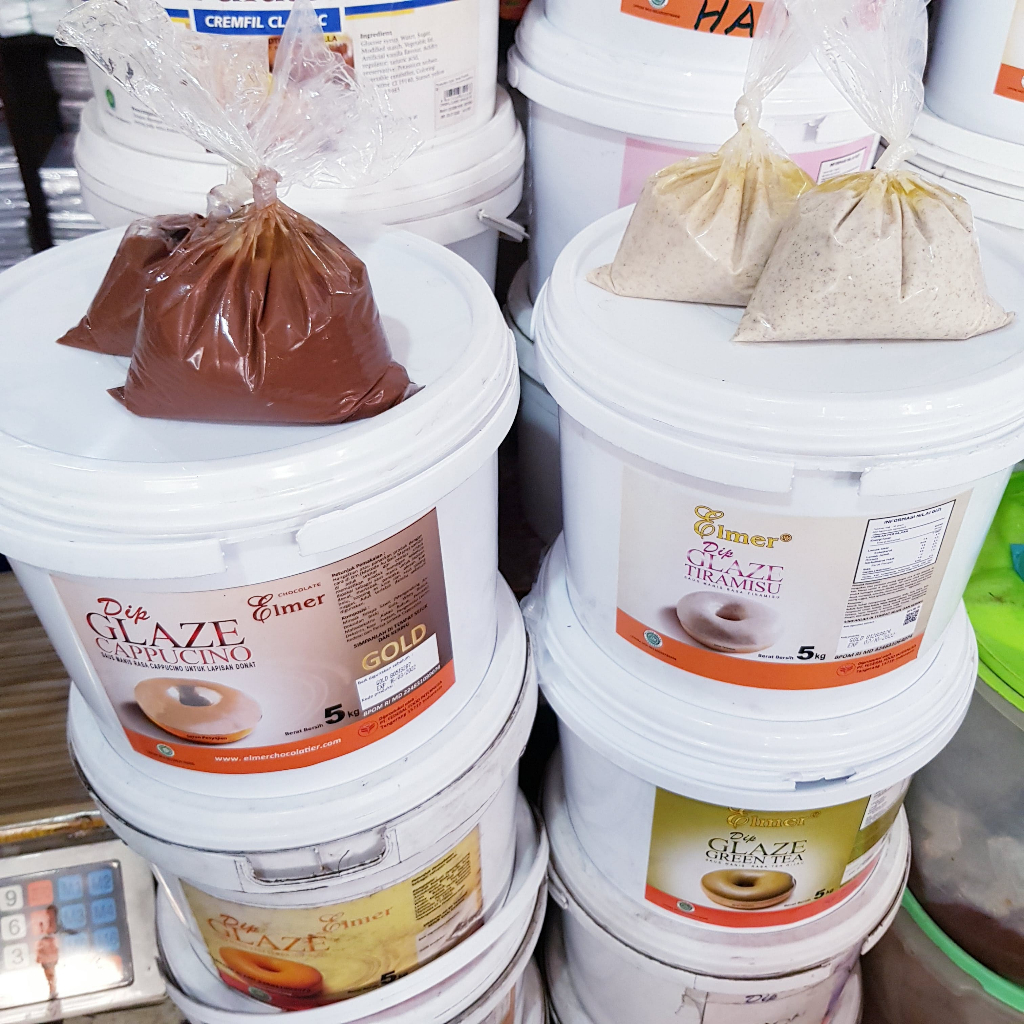 

Dip Glaze Elmer Repack 250g / Selai Topping Donat Jco / Roti