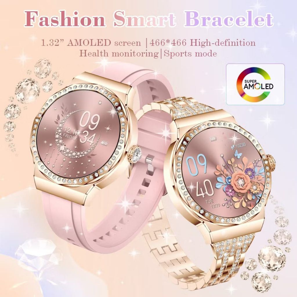 JAM TANGAN PRIA WANITA DIAMOND amoled display