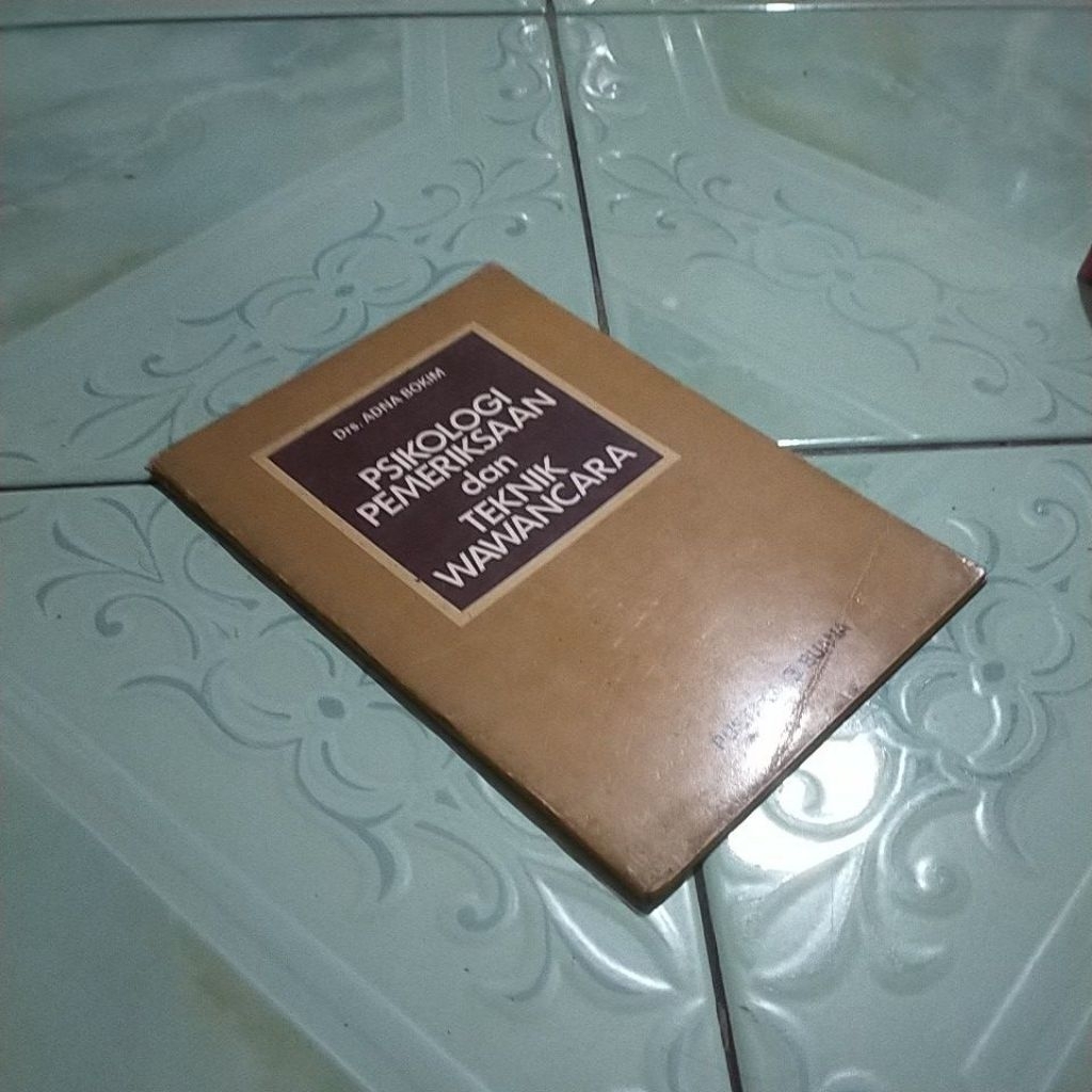 buku PSIKOLOGI PEMERIKSAAN DAN TEKNIK WAWANCARA