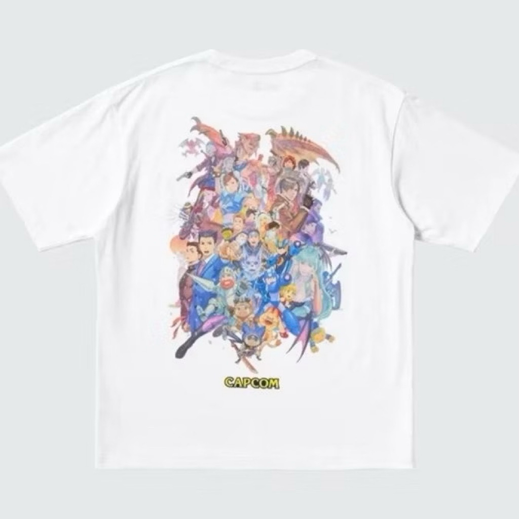 Kaos Uniqlo Capcom 40th Anniversary T-Shirt Kaos  Size M